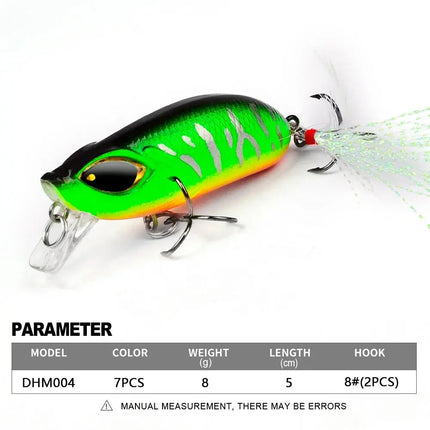 Floating Mini Minnow Fishing Lure 5cm 8g Artificial Bait Hard Plastic Fishing minnow Lures Lureswholesale