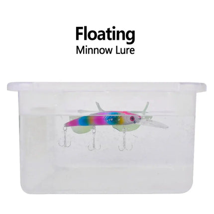 Floating Minnow Fishing Lure 15cm 12g Artificial Bassbaits Plastic Hard Lure Crankbait with Treble Hook Wobbers Lureswholesale