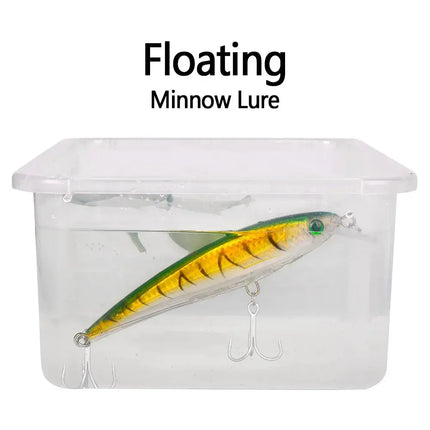 Floating Minnow Fishing Lure 16cm 43g Artificial Wobbers Plastic Hard Crank Bait With Treble Hook Lureswholesale