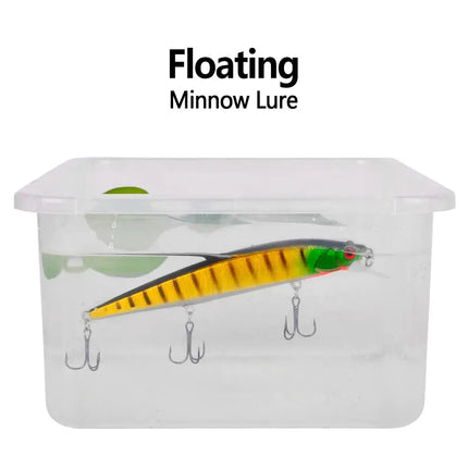 Floating Minnow Fishing Lure 3D Lifelike Eyes Hard Bass Bait 14cm 18.5g Casting Wobblers Swimbait Fishing Tackle Lureswholesale