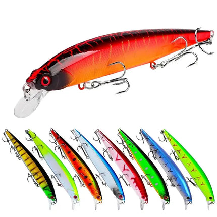 Floating Minnow Fishing Lure 3D Lifelike Eyes Hard Bass Bait 14cm 18.5g Casting Wobblers Swimbait Fishing Tackle Lureswholesale