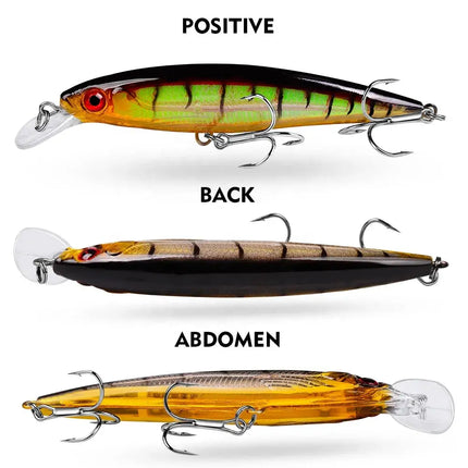 Floating Minnow Fishing Lure 3D Lifelike Eyes Hard Crankbait Casting Wobblers Swimbait Fishing Tackle Lureswholesale