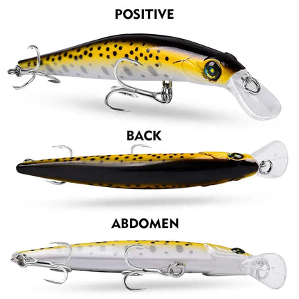 Floating Minnow Lure 3g 11.5g 24.5g Plastic Hard Wobblers Cran Bait Bassbait Fishing Tackle Lureswholesale