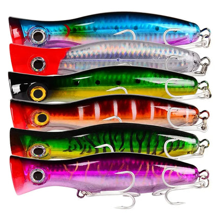 Floating Popper Fishing Lure 12.5cm 42.5g Plastic Hard Bass Baits Saltwater Fishing Tackle Lureswholesale