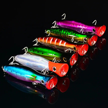 Floating Popper Fishing Lure 12.5cm 42.5g Plastic Hard Bass Baits Saltwater Fishing Tackle Lureswholesale