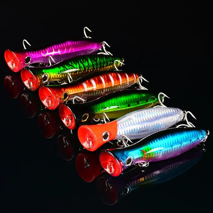 Floating Popper Fishing Lure 12.5cm 42.5g Plastic Hard Bass Baits Saltwater Fishing Tackle Lureswholesale