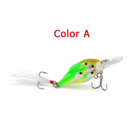 Floating Wobblers Mini Crankbait Fishing Lures Crankbaits Crank Lure Plastic Hard Bionic Lifelike Perch Lureswholesale