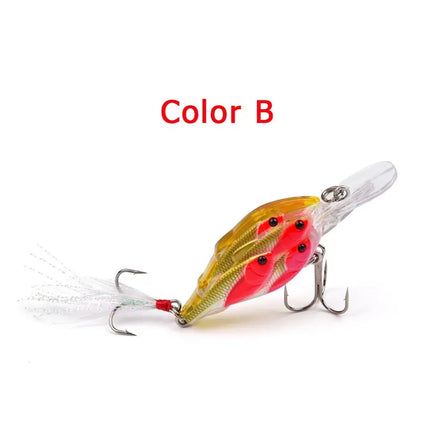 Floating Wobblers Mini Crankbait Fishing Lures Crankbaits Crank Lure Plastic Hard Bionic Lifelike Perch Lureswholesale