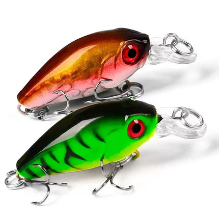 Floating Wobblers Mini Crankbait Fishing Lures Crankbaits Crank Lure Plastic Hard Bionic Lifelike Perch Lureswholesale