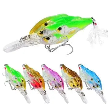 Floating Wobblers Mini Crankbait Fishing Lures Crankbaits Crank Lure Plastic Hard Bionic Lifelike Perch Lureswholesale