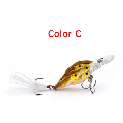 Floating Wobblers Mini Crankbait Fishing Lures Crankbaits Crank Lure Plastic Hard Bionic Lifelike Perch Lureswholesale