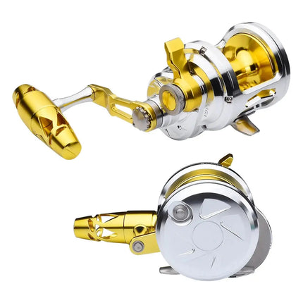 Full Metal Jigging Reel Boat Saltwater Big Game Fishing Reel 5.7:1 Speed Ratio CNC Trolling Reel Max Drag 40kg Lureswholesale