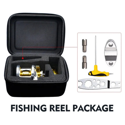 Full Metal Jigging Reel Boat Saltwater Big Game Fishing Reel 5.7:1 Speed Ratio CNC Trolling Reel Max Drag 40kg Lureswholesale