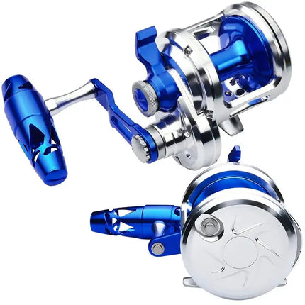 Full Metal Trolling Reel 8+1BB Jigging Reel Saltwater 5.7:1 Gear Ratio Bait Casting Level Winder Fishing Reels Wholesale Lureswholesale