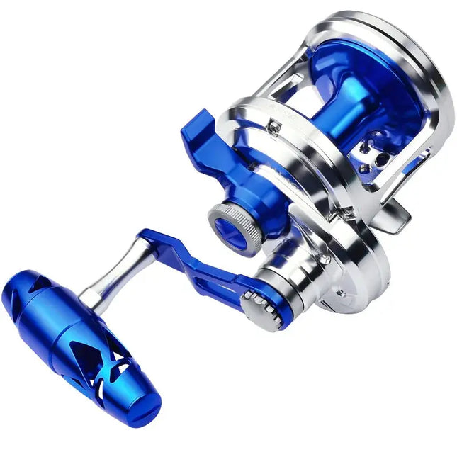 Full Metal Trolling Reel 8+1BB Jigging Reel Saltwater 5.7:1 Gear Ratio Bait Casting Level Winder Fishing Reels Wholesale Lureswholesale