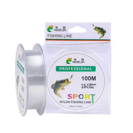 Lureswholesale® 100 meters nylon Line Dark Green White Red Fishing Line - Lureswholesale