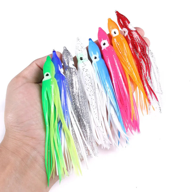 Lureswholesale® soft rubber octopus squid skirts saltwater fishing lures - Lureswholesale