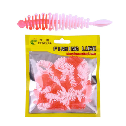 Lureswholesale® 20pcs bag 6cm Silicone Worm Soft Fishing Lure - Lureswholesale