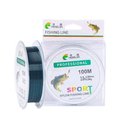 Lureswholesale® Nylon Fishing 100m Super Strong Green Color Line for Fishing - Lureswholesale