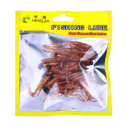 Lureswholesale® 10pcs Fishing Tube Lure 48mm Small Squid Soft Plastic Fishing Lure - Lureswholesale