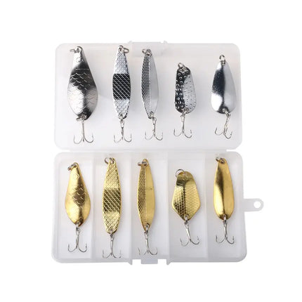 Lureswholesale® 10pcs/box Mixed Colors Fishing Lure Set - Lureswholesale