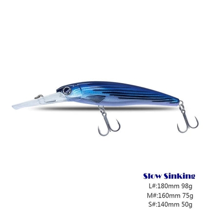 Lureswholesale® 180mm Sinking Big Fishing Tuna Trolling Lure - Lureswholesale