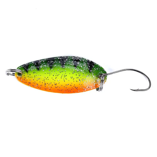 Lureswholesale® 4.5g 32mm Metal Trout Spoon Spinner  Lure with single hook - Lureswholesale