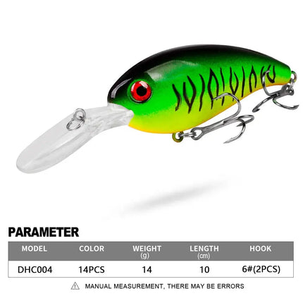 Hard Crankbaits 10cm 14.5g Topwater Plastic Fishing Lure for Bass and Pike Artificial Bait Saltwater Lureswholesale