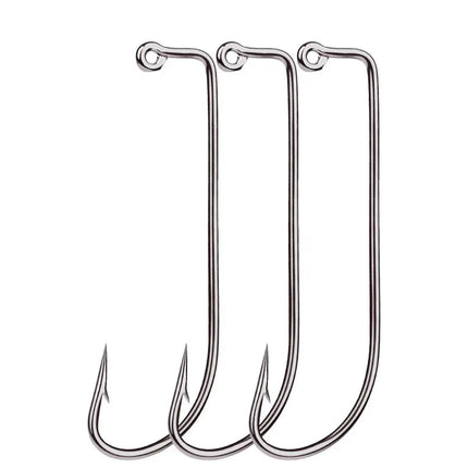 High Carbon JIG Hook with Barb 90 Degree Fishhook 91751 O'Shaughnessy Jigging Hook 100pcs/bag Lureswholesale