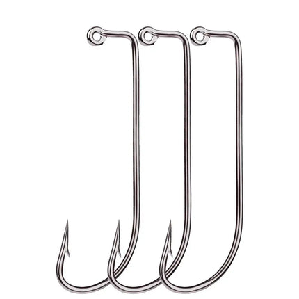 High Carbon JIG Hook with Barb 90 Degree Fishhook 91751 O'Shaughnessy Jigging Hook 100pcs/bag Lureswholesale