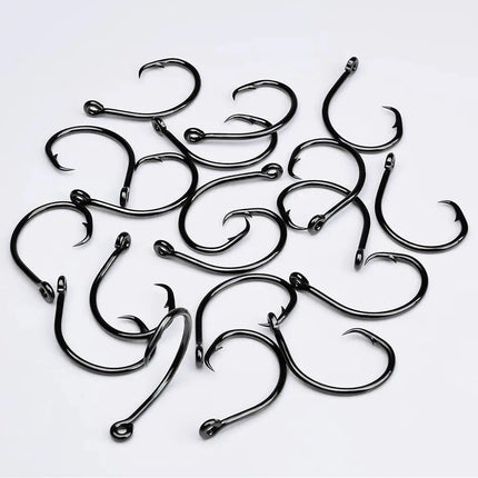 High Carbon Steel Devil Hook for Deep Sea & Boat Fishing Large Object Eagle Beak whit Feather Hooks Suicide Back Hook Lureswholesale