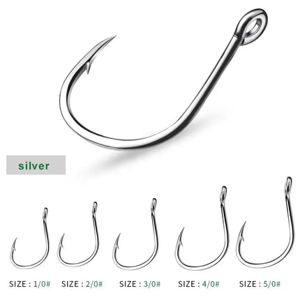 High Carbon Steel Jigging Hook Saltwater Barbed Single Circle Carp Hooks Slow Jig Bait Assistant Hook Fishing Accessories Lureswholesale