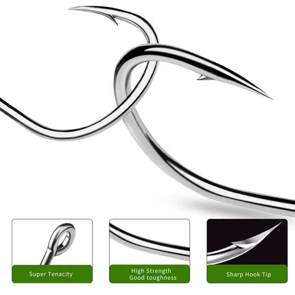 High Carbon Steel Jigging Hook Saltwater Barbed Single Circle Carp Hooks Slow Jig Bait Assistant Hook Fishing Accessories Lureswholesale