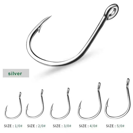 High Carbon Steel Jigging Hook Saltwater Barbed Single Circle Carp Hooks Slow Jig Bait Assistant fishing Hook Lureswholesale