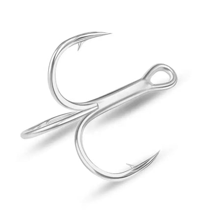 High Carbon Steel Treble Fishing Hook High Strength Bright Tin Three Hooks Durable and Attractive Fish Hook Lureswholesale