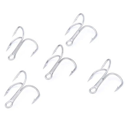 High Carbon Steel Treble Hook 35647 Sea Fishing Hook Round Bent Triple Fishhook Fishing Accessories 50pcs/bag Lureswholesale