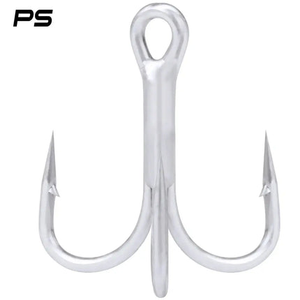 High Carbon Steel Treble Hook 35647 Sea Fishing Hook Round Bent Triple Fishhook Fishing Accessories 50pcs/bag Lureswholesale