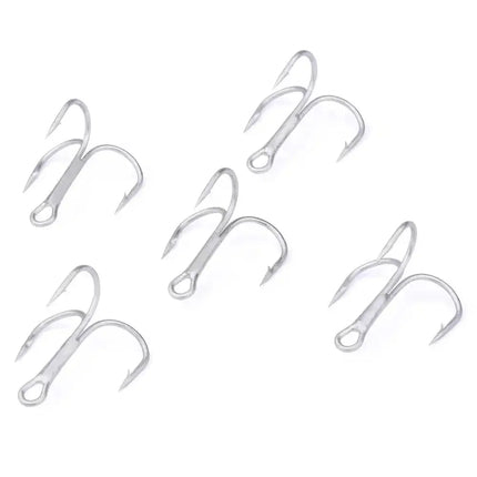 High Carbon Steel Treble Hook Sea Fishing Hook Round Bent Triple Fishhook Fishing Accessories Lureswholesale