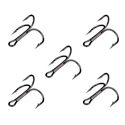 High Carbon Steel round Bent Treble Fishhooks with Barbs Wholesale Fishing Hooks Lureswholesale