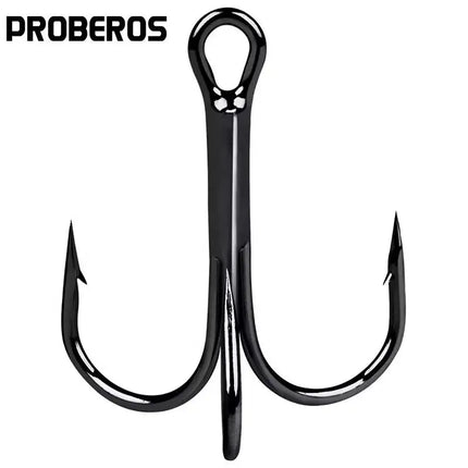 High Carbon Steel round Bent Treble Fishhooks with Barbs Wholesale Fishing Hooks Lureswholesale