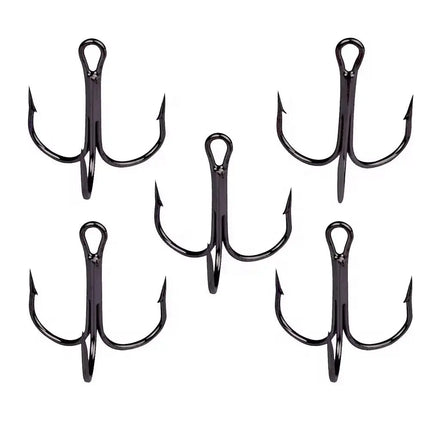 High Carbon Steel round Bent Treble Fishhooks with Barbs Wholesale Fishing Hooks Lureswholesale