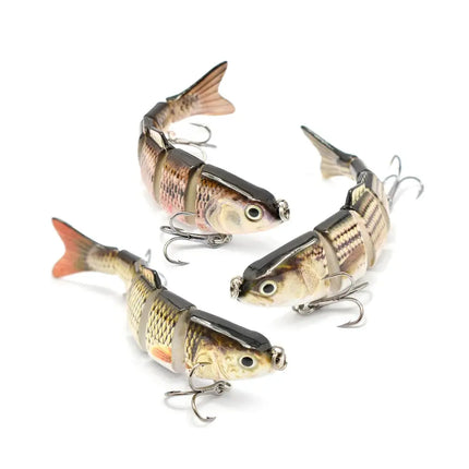 High quality plastic lure 6 segment swim bait cheaper lure sunfish Lureswholesale