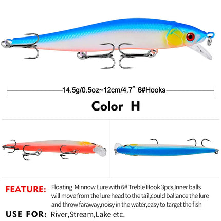 Jerk Baits for Bass Fishing Minnow Lures Jerk Bait for Freshwater/Saltwater Fishing Lures Lureswholesale