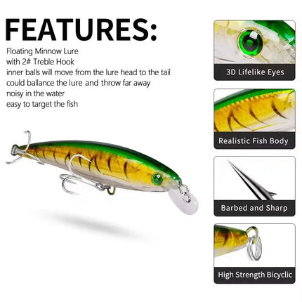 Jerkbait Fishing Lures, Minnow Lures Jerk Bait for Freshwater/Saltwater Fishing Lures Lureswholesale