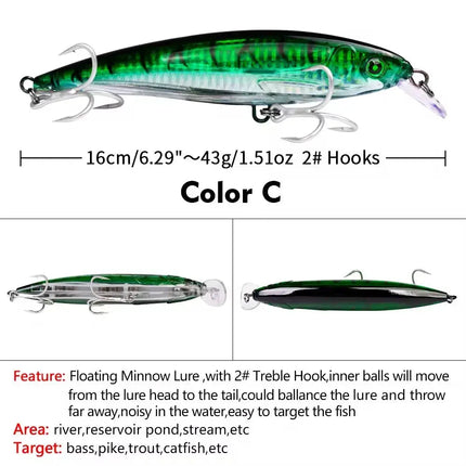 Jerkbait Fishing Lures, Minnow Lures Jerk Bait for Freshwater/Saltwater Fishing Lures Lureswholesale