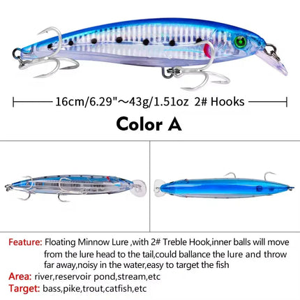 Jerkbait Fishing Lures, Minnow Lures Jerk Bait for Freshwater/Saltwater Fishing Lures Lureswholesale