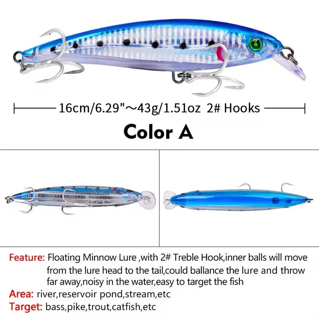 Jerkbait Fishing Lures, Minnow Lures Jerk Bait for Freshwater/Saltwater Fishing Lures Lureswholesale