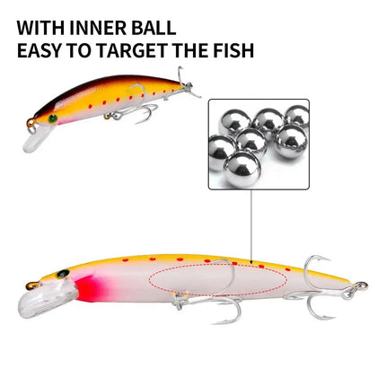 Jerkbait Hard Plastic Wobbler Long Distance Fishing Bait Saltwater Fishing Lures Hard Baits Small Minnow Sinking Lureswholesale