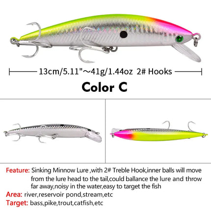 Jerkbait Hard Plastic Wobbler Long Distance Fishing Bait Saltwater Fishing Lures Hard Baits Small Minnow Sinking Lureswholesale