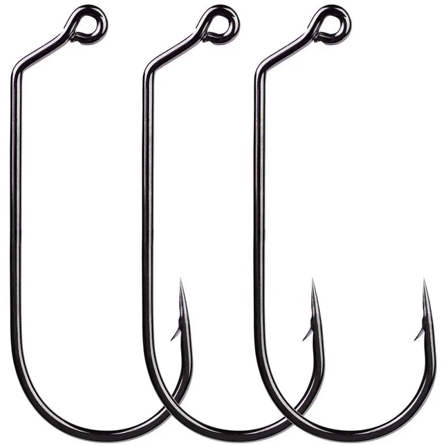 Jig Fishing Hook 32786 Round Bend Heavy Wire 60 Degree Jig Hook with Black Nickle 100pcs/bag Lureswholesale